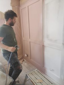 Interior painting project in Sussex