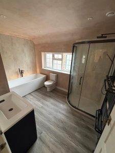 Bathroom interior decorating before